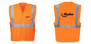 Custom Class 2 Orange Reflective Safety Vest