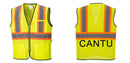 Custom Yellow Mesh Class 2 Reflective Safety Vest with Pockets