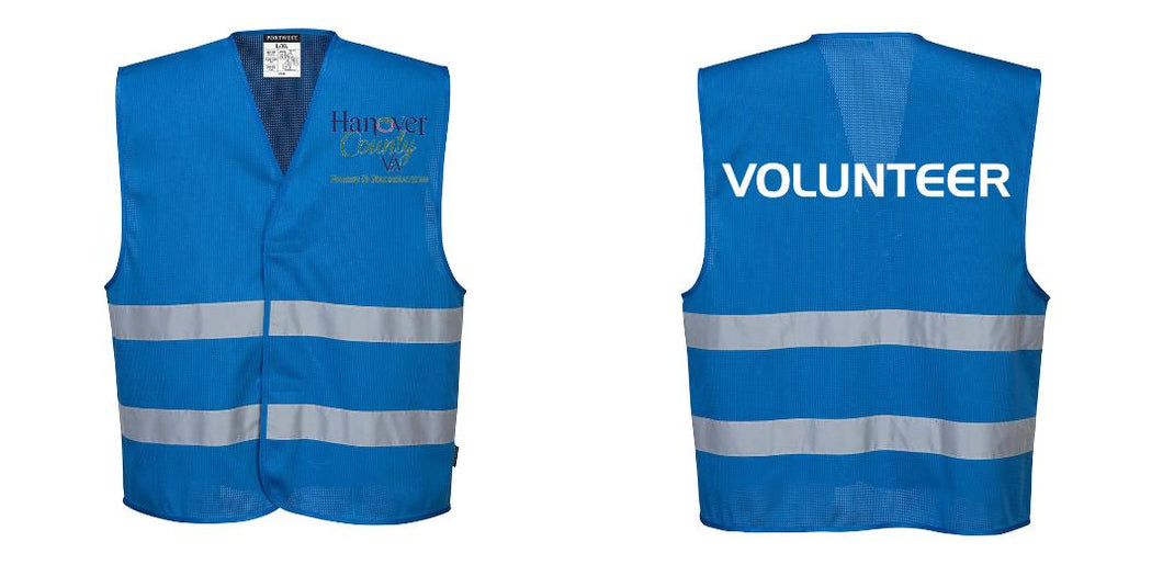 Custom Royal Blue MeshAir Reflective Events Safety Vest