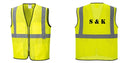 Custom Lightweight High Visibility Yellow Tampa Mesh Vest