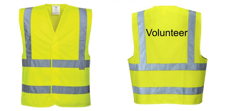 Custom Logo Reflective Yellow Safety Vest - ANSI Class 2