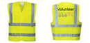 Custom Logo Reflective Yellow Safety Vest - ANSI Class 2
