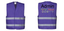 Custom PURPLE Work and Event Style Safety Reflective Vest