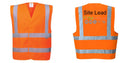 Custom Hi-Vis ORANGE Class 2 Reflective Safety Vest