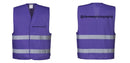 Custom PURPLE Work and Event Style Safety Reflective Vest