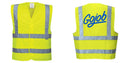 Custom Logo Reflective Yellow Safety Vest - ANSI Class 2