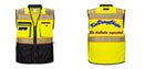 Custom Premium Two-toned Surveyor Safety Vest with Segmented Tape
