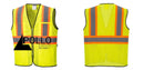Custom Yellow Mesh Class 2 Reflective Safety Vest with Pockets