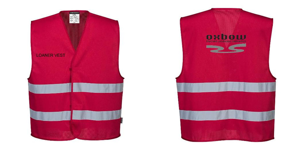 Custom RED MeshAir Reflective Events Safety Vest