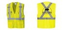 Custom Hi-Vis YELLOW Mesh X Back Executive Vest