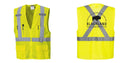 Custom Hi-Vis YELLOW Mesh X Back Executive Vest