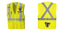 Custom Hi-Vis YELLOW Mesh X Back Executive Vest