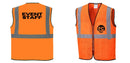 Custom Lightweight High Visibility ORANGE Tampa Mesh Vest