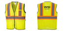 Custom Yellow Mesh Class 2 Reflective Safety Vest with Pockets