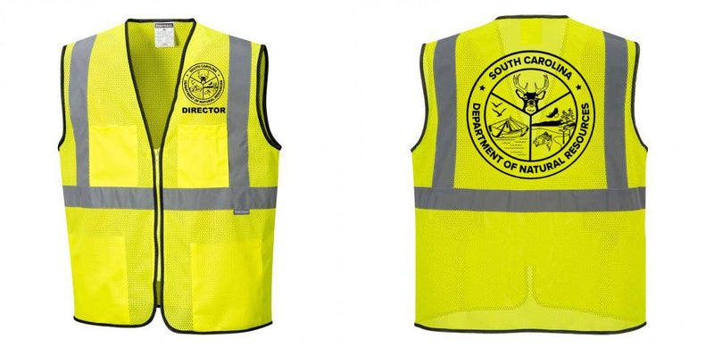 Custom Lightweight High Visibility Yellow Tampa Mesh Vest