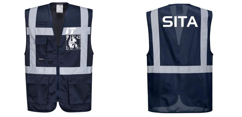 Custom NAVY Professional Executive Style Safety Vest