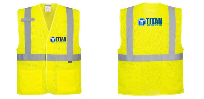 Custom Class 2 High Visibility Economy Reflective MESH Safety Vest
