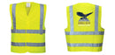 Custom Logo Reflective Yellow Safety Vest - ANSI Class 2