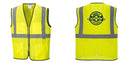 Custom Lightweight High Visibility Yellow Tampa Mesh Vest