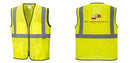 Custom Lightweight High Visibility Yellow Tampa Mesh Vest
