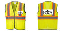 Custom Yellow Mesh Class 2 Reflective Safety Vest with Pockets