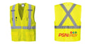 Custom Hi-Vis YELLOW Mesh X Back Executive Vest