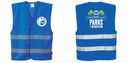 Custom ROYAL BLUE Safety Vest Reflective Hi Vis Work and Event Style Vest