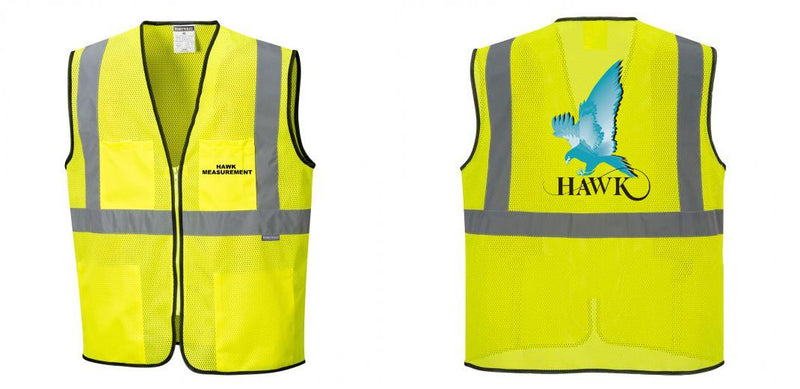 Custom Lightweight High Visibility Yellow Tampa Mesh Vest