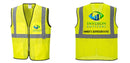 Custom Lightweight High Visibility Yellow Tampa Mesh Vest