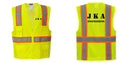 Custom Yellow Class 2 Safety Vest with Cooling Mesh Back