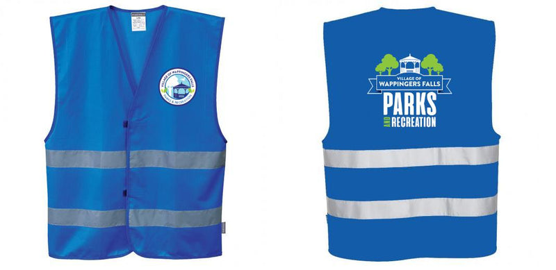 Custom ROYAL BLUE Safety Vest Reflective Hi Vis Work and Event Style Vest