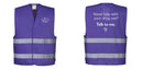 Custom PURPLE Work and Event Style Safety Reflective Vest