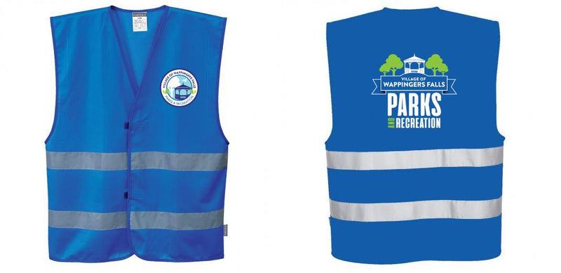 Custom ROYAL BLUE Safety Vest Reflective Hi Vis Work and Event Style Vest