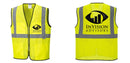 Custom Lightweight High Visibility Yellow Tampa Mesh Vest