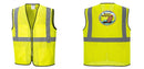 Custom Lightweight High Visibility Yellow Tampa Mesh Vest