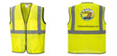 Custom Lightweight High Visibility Yellow Tampa Mesh Vest