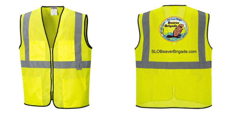 Custom Lightweight High Visibility Yellow Tampa Mesh Vest