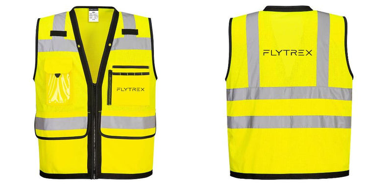 Custom Heavy Duty Hi-Vis Surveyor Vest