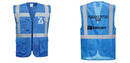Custom ROYAL BLUE Professional Executive Style Safety Vest