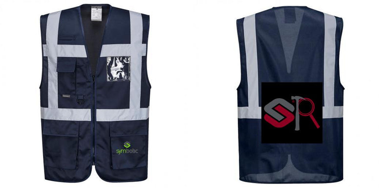 Custom NAVY Professional Executive Style Safety Vest