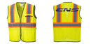 Custom Yellow Mesh Class 2 Reflective Safety Vest with Pockets