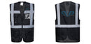 Custom Black Professional Executive Style Safety Vest