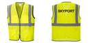 Custom Lightweight High Visibility Yellow Tampa Mesh Vest