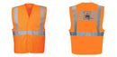 Custom Class 2 Orange Reflective Safety Vest