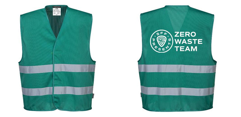 Custom DEEP GREEN MeshAir Reflective Events Safety Vest