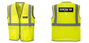 Custom Lightweight High Visibility Yellow Tampa Mesh Vest