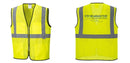 Custom Lightweight High Visibility Yellow Tampa Mesh Vest