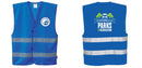 Custom ROYAL BLUE Safety Vest Reflective Hi Vis Work and Event Style Vest