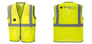 Custom Lightweight High Visibility Yellow Tampa Mesh Vest