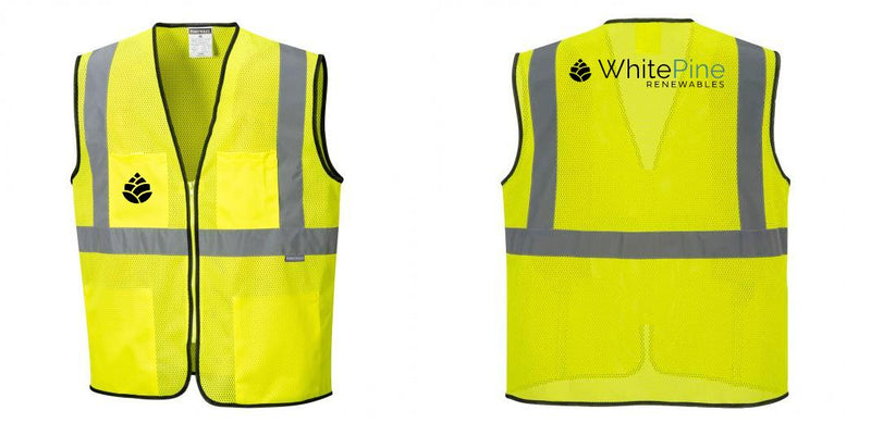 Custom Lightweight High Visibility Yellow Tampa Mesh Vest